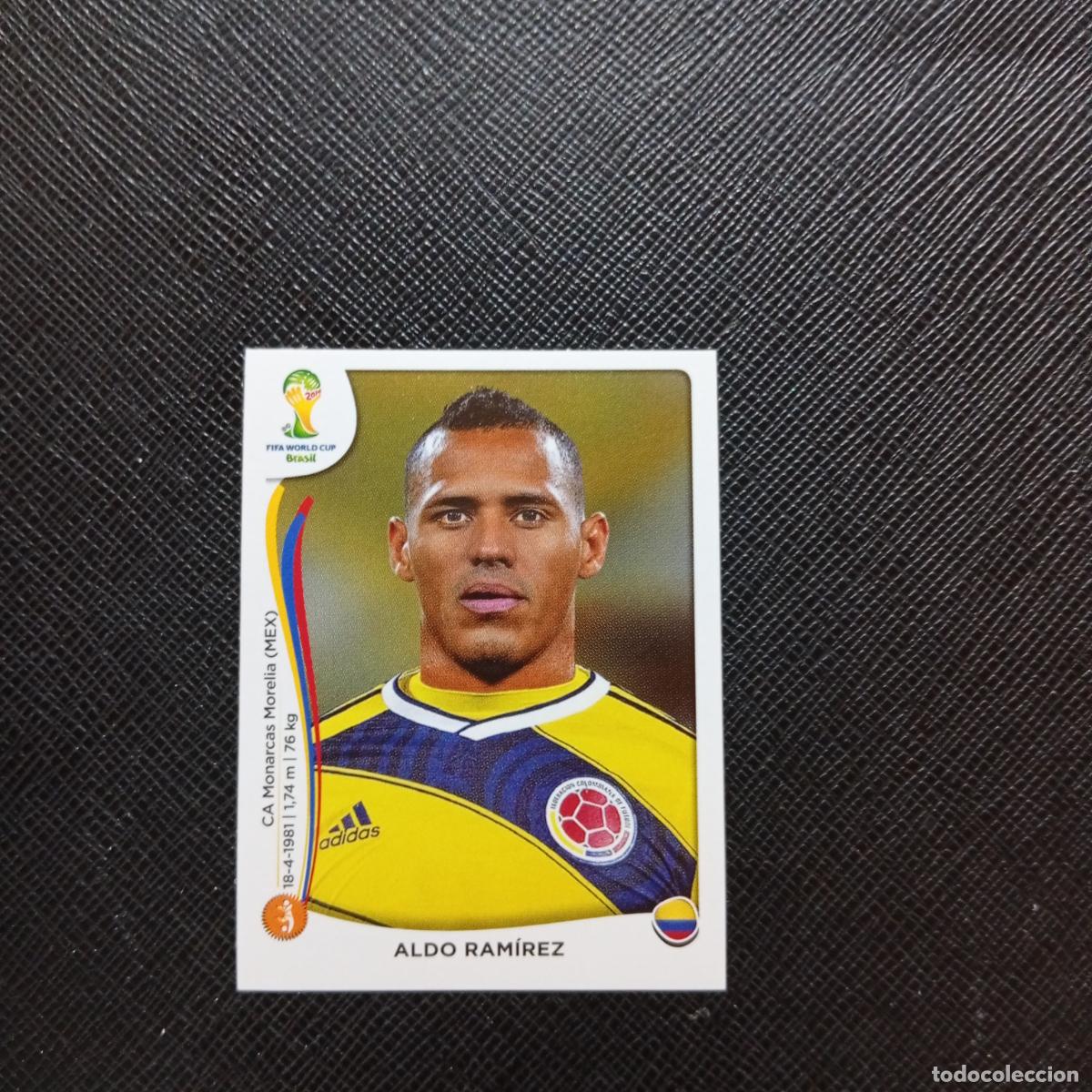 Football Stickers: 192 ALDO RAMIREZ COLOMBIA PANINI MUNDIAL BRASIL 2014 CROMO FUTBOL 14 - SIN PEGAR - CJ1