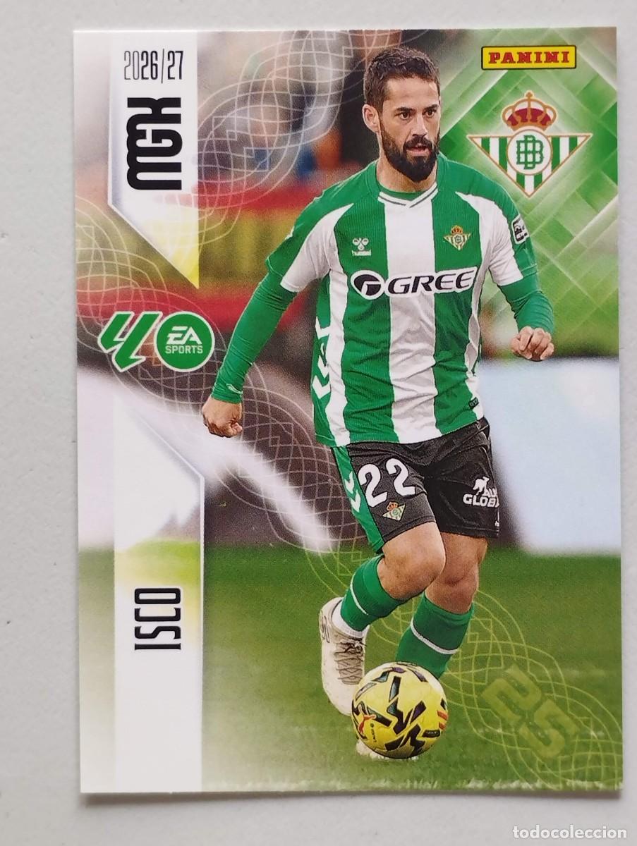 Cromos de f&uacute;tbol: CROMO CARD 2026 2027 MEGACRACKS 27 26 MGK PANINI ISCO 104 BETIS