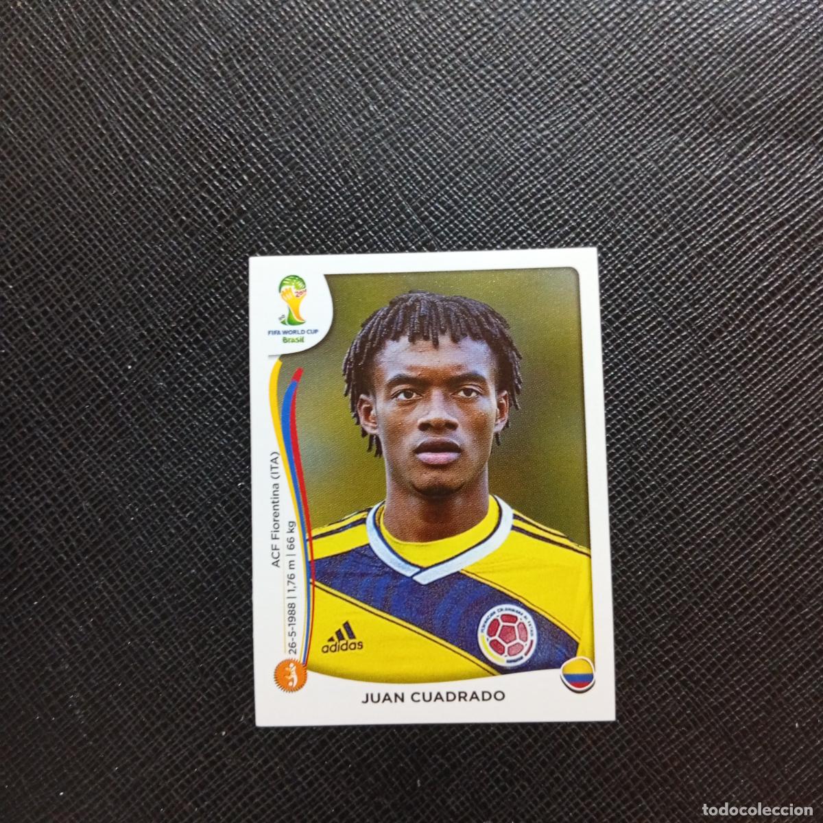 Cromos de f&uacute;tbol: 196 JUAN CUADRADO COLOMBIA PANINI MUNDIAL BRASIL 2014 CROMO FUTBOL 14 - SIN PEGAR - CJ1
