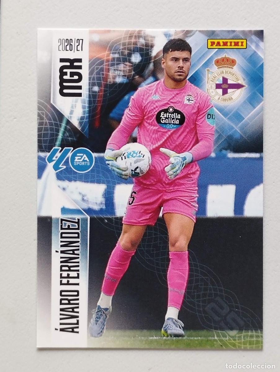 Cromos de f&uacute;tbol: CROMO CARD 2026 2027 MEGACRACKS 27 26 MGK PANINI ALVARO FERNANDEZ 128 DEPORTIVO LA CORU&Ntilde;A
