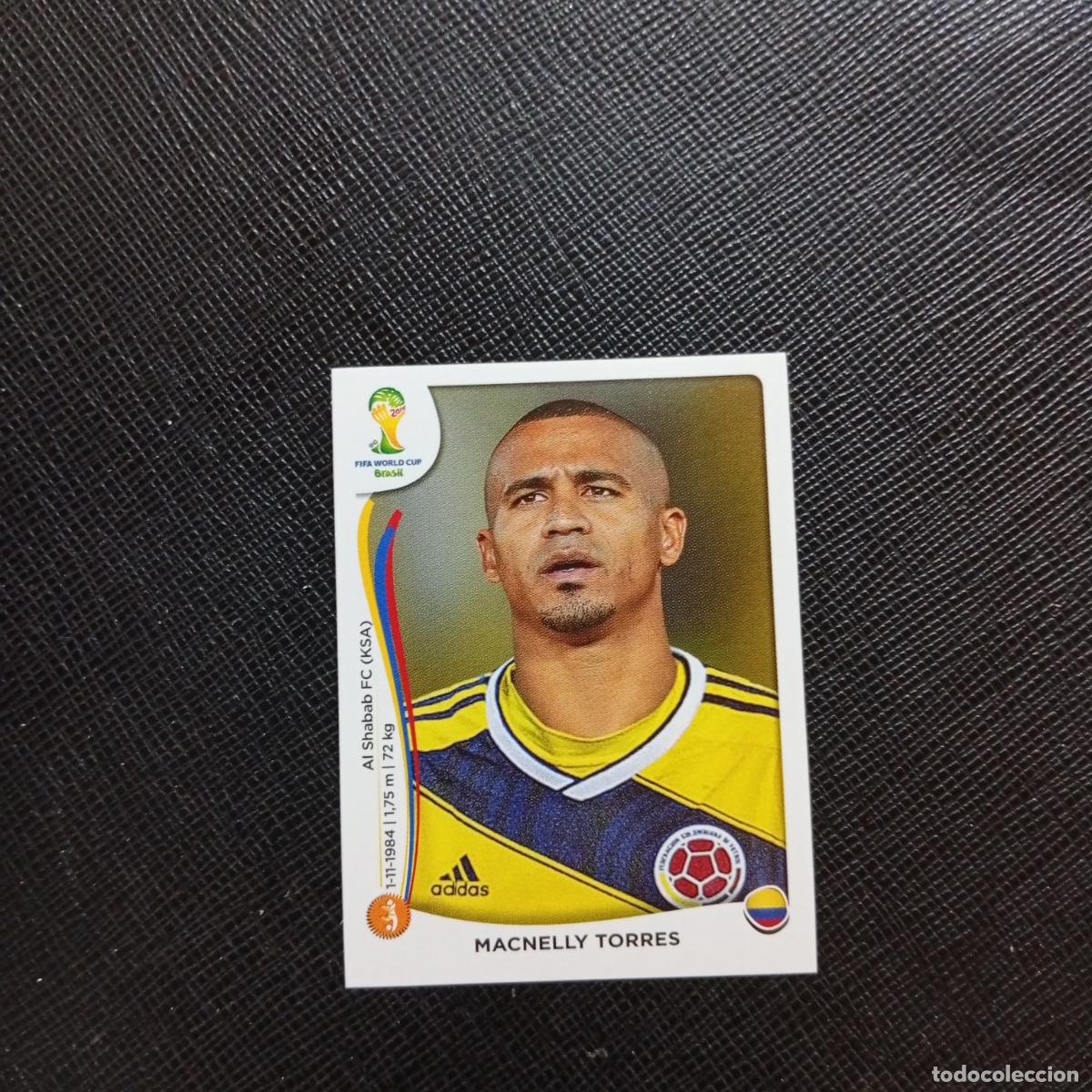 Cromos de f&uacute;tbol: 197 MACNELLY TORRES COLOMBIA PANINI MUNDIAL BRASIL 2014 CROMO FUTBOL 14 - SIN PEGAR - CJ1