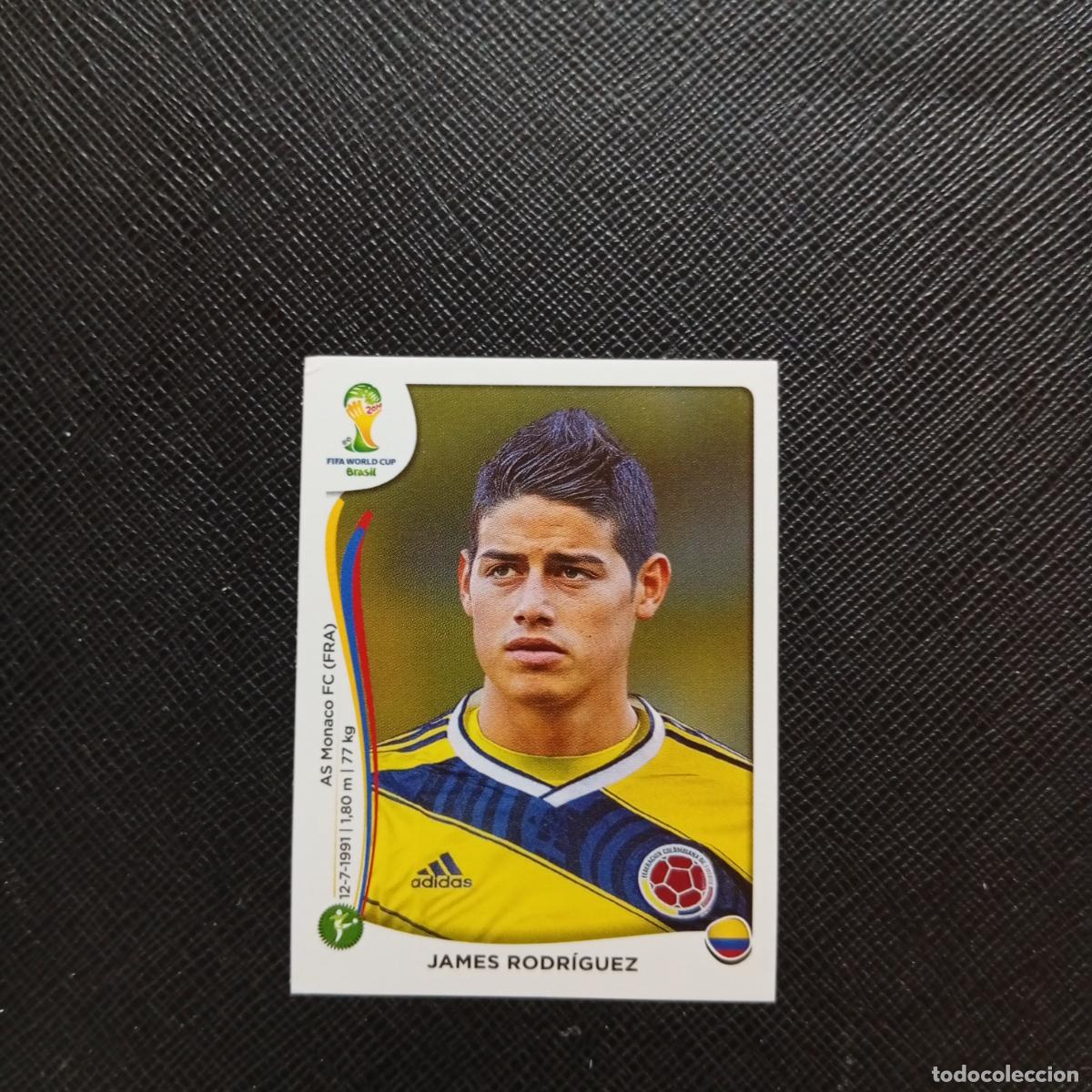 Cromos de f&uacute;tbol: 199 JAMES RODRIGUEZ COLOMBIA PANINI MUNDIAL BRASIL 2014 CROMO FUTBOL 14 - SIN PEGAR - CJ1