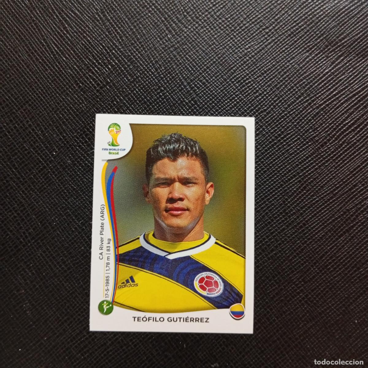 Cromos de f&uacute;tbol: 200 TEOFILO GUTIERREZ COLOMBIA PANINI MUNDIAL BRASIL 2014 CROMO FUTBOL 14 - SIN PEGAR - CJ1