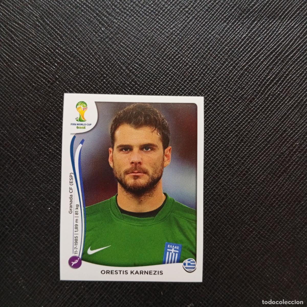 Cromos de f&uacute;tbol: 205 ORESTIS KARNEZIS GRECIA PANINI MUNDIAL BRASIL 2014 CROMO FUTBOL 14 - SIN PEGAR - CJ1