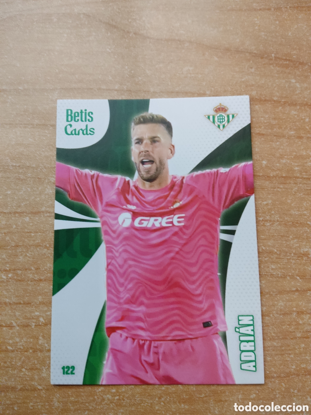 Cromos de f&uacute;tbol: 122 ADRIAN REAL BETIS HOLY CARDS 2024 2025