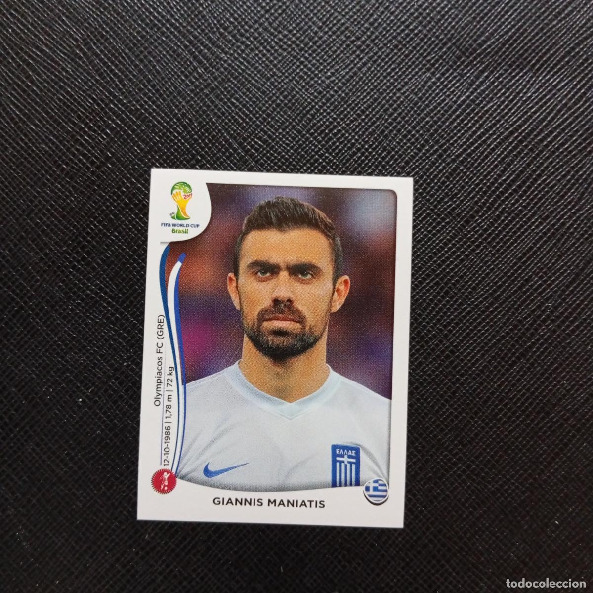 Cromos de f&uacute;tbol: 208 GIANNIS MANIATIS GRECIA PANINI MUNDIAL BRASIL 2014 CROMO FUTBOL 14 - SIN PEGAR - CJ1
