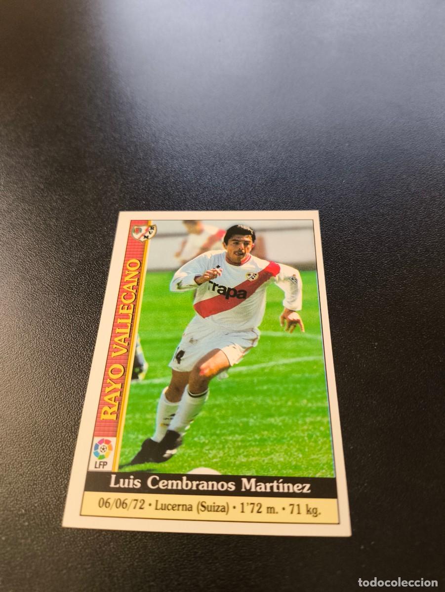 Cromos de f&uacute;tbol: 356 Luis Cembranos CORREGIDO RAYO VALLECANO MUNDICROMO FICHAS LIGA 1999 2000 99 00 NO PANINI ESTE