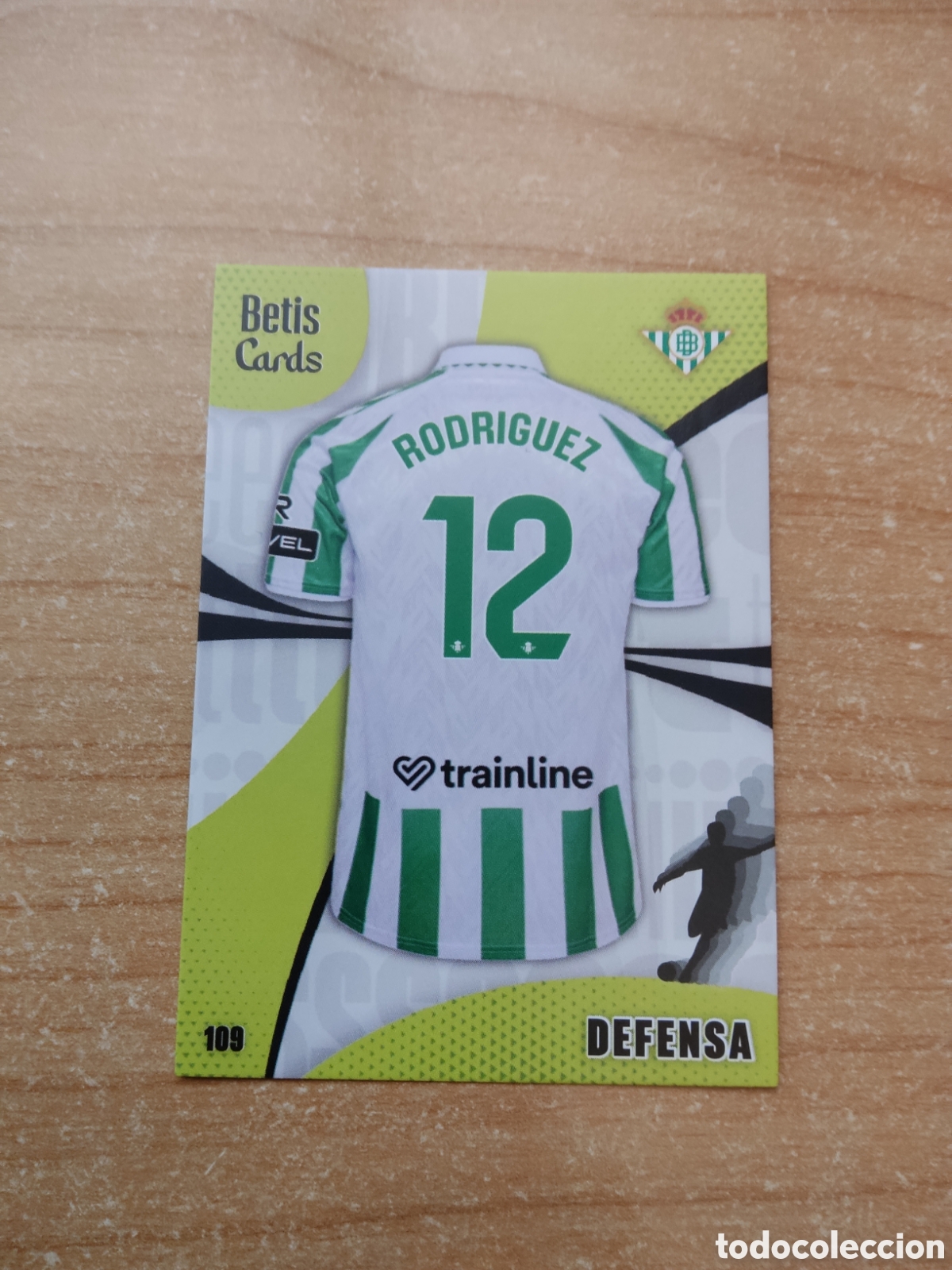 Cromos de f&uacute;tbol: 109 RICARDO RODRIGUEZ DEFENSA REAL BETIS HOLY CARDS 2024 2025