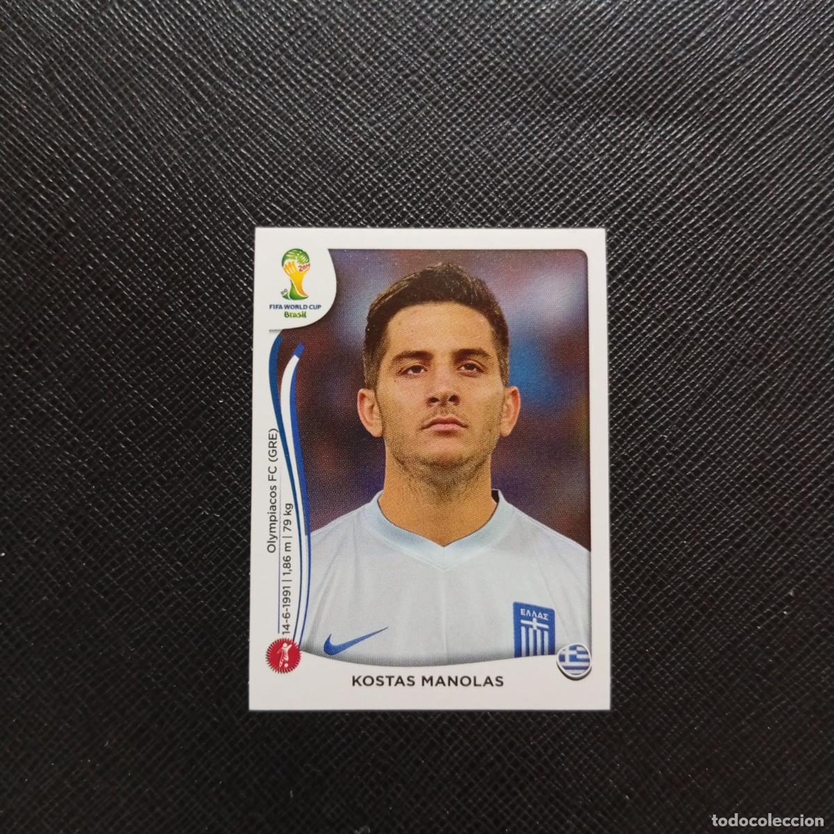 Cromos de f&uacute;tbol: 211 KOSTA MANOLAS GRECIA PANINI MUNDIAL BRASIL 2014 CROMO FUTBOL 14 - SIN PEGAR - CJ1