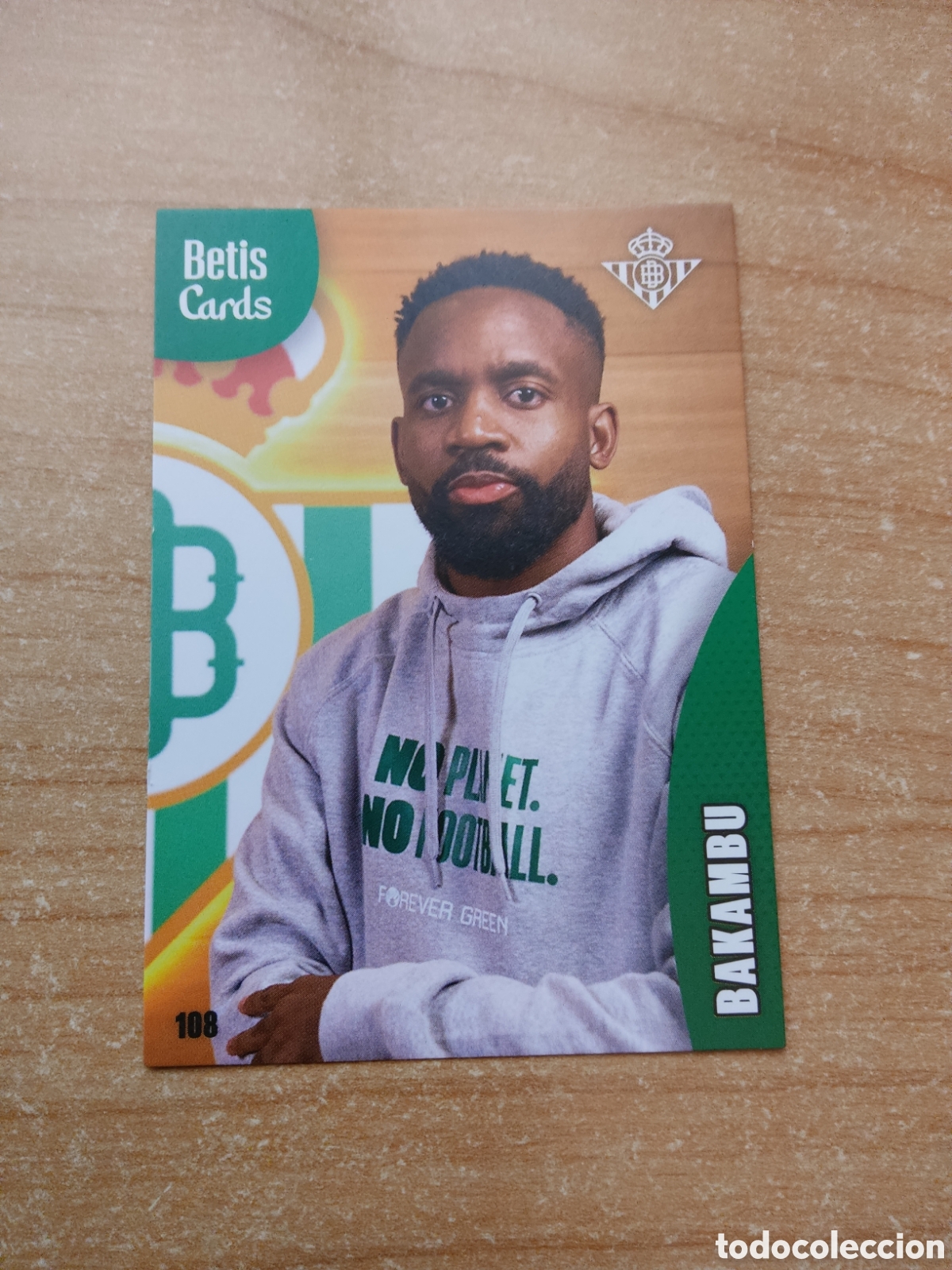 Cromos de f&uacute;tbol: 108 BAKAMBU REAL BETIS HOLY CARDS 2024 2025