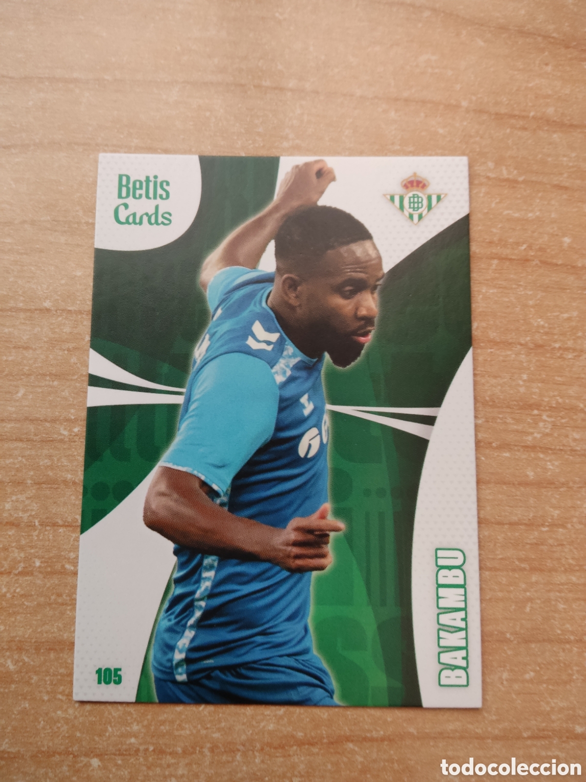 Cromos de f&uacute;tbol: 105 BAKAMBU REAL BETIS HOLY CARDS 2024 2025