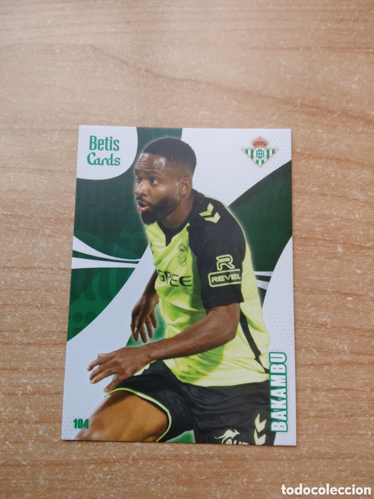 Cromos de f&uacute;tbol: 104 BAKAMBU REAL BETIS HOLY CARDS 2024 2025