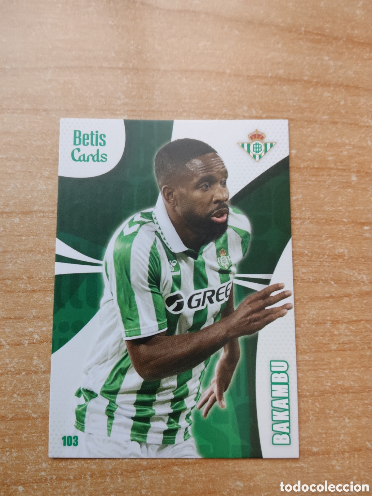 Cromos de f&uacute;tbol: 103 BAKAMBU REAL BETIS HOLY CARDS 2024 2025
