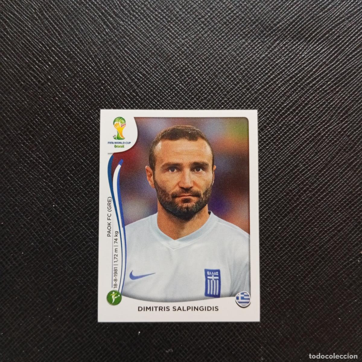Cromos de f&uacute;tbol: 219 DIMITRIS SALPINGIDIS GRECIA PANINI MUNDIAL BRASIL 2014 CROMO FUTBOL 14 - SIN PEGAR - CJ1