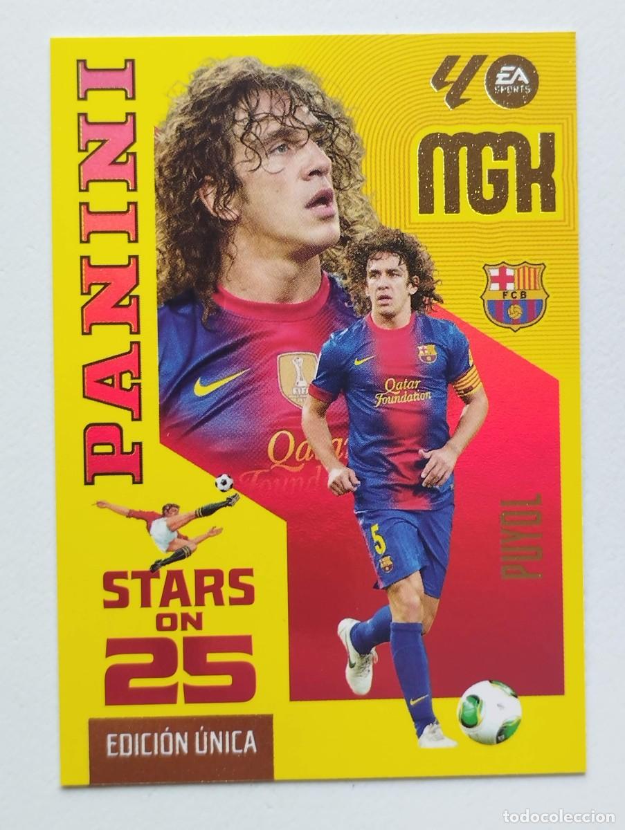 Cromos de f&uacute;tbol: CROMO CARD 2026 2027 MEGACRACKS 27 26 MGK PANINI STARS ON 25 EDICION UNICA PUYOL 429 BARCELONA