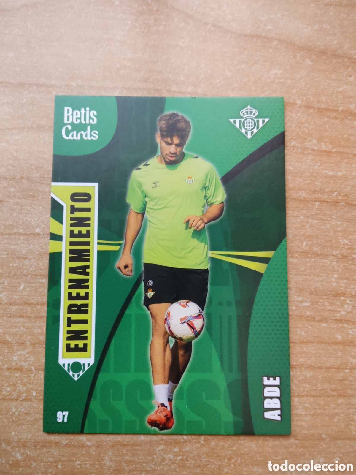 Cromos de f&uacute;tbol: 97 ABDE ENTRENAMIENTO REAL BETIS HOLY CARDS 2024 2025