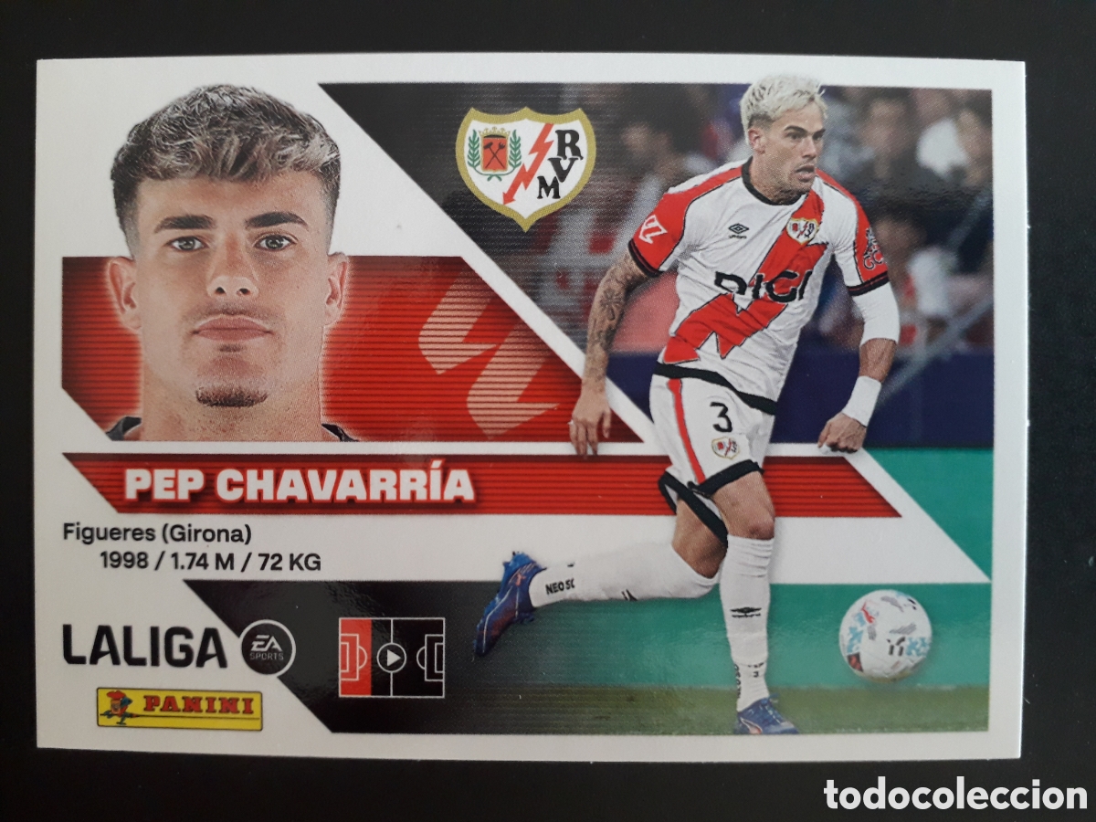 Cromos de f&uacute;tbol: PEP CHAVARR&Iacute;A RAYO VALLECANO N&deg; 10 ED ESTE 2026 2027 26 27 SIN PEGAR PEDIDO M&Iacute;NIMO 3&euro;