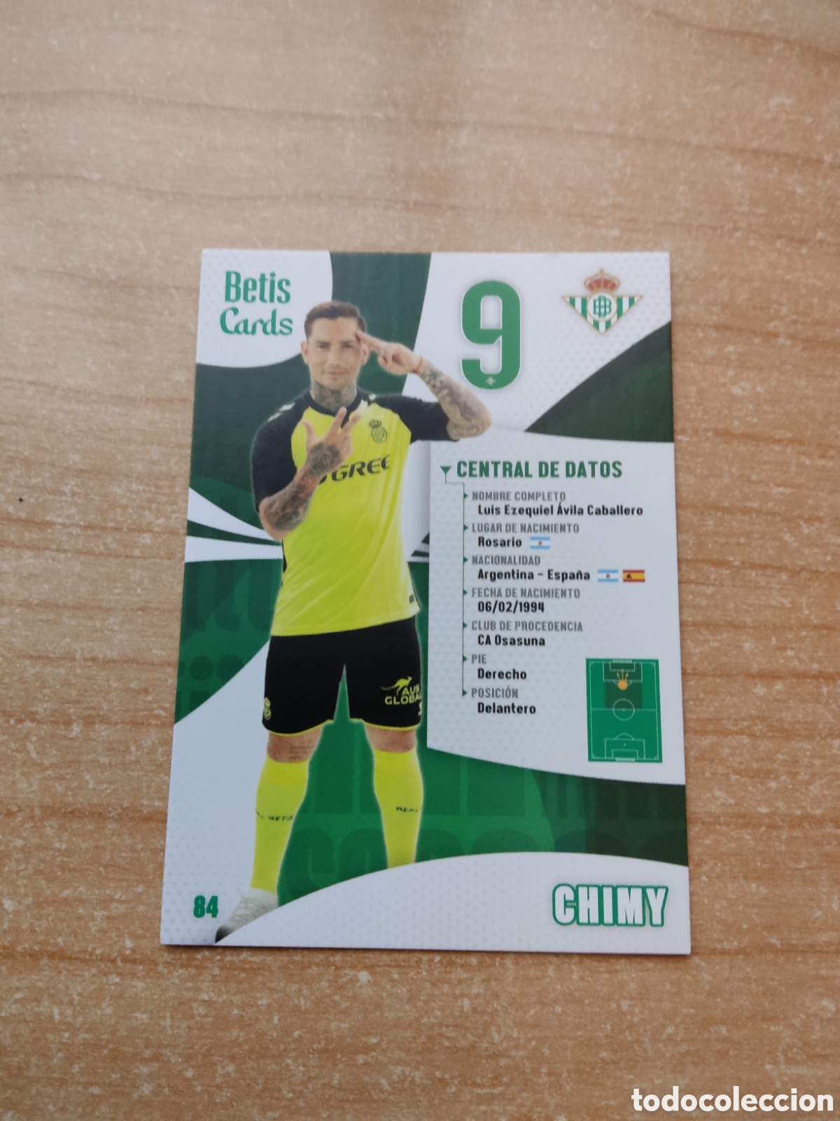 Cromos de Futebol: 84 CHIMY AVILA REAL BETIS HOLY CARDS 2024 2025