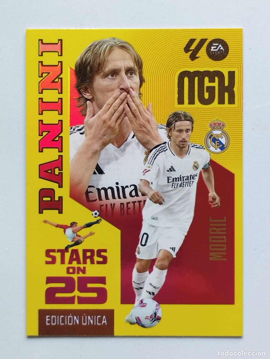 Cromos de f&uacute;tbol: CROMO CARD 2026 2027 MEGACRACKS 27 26 MGK PANINI STARS ON 25 EDICION UNICA MODRIC 445 REAL MADRID