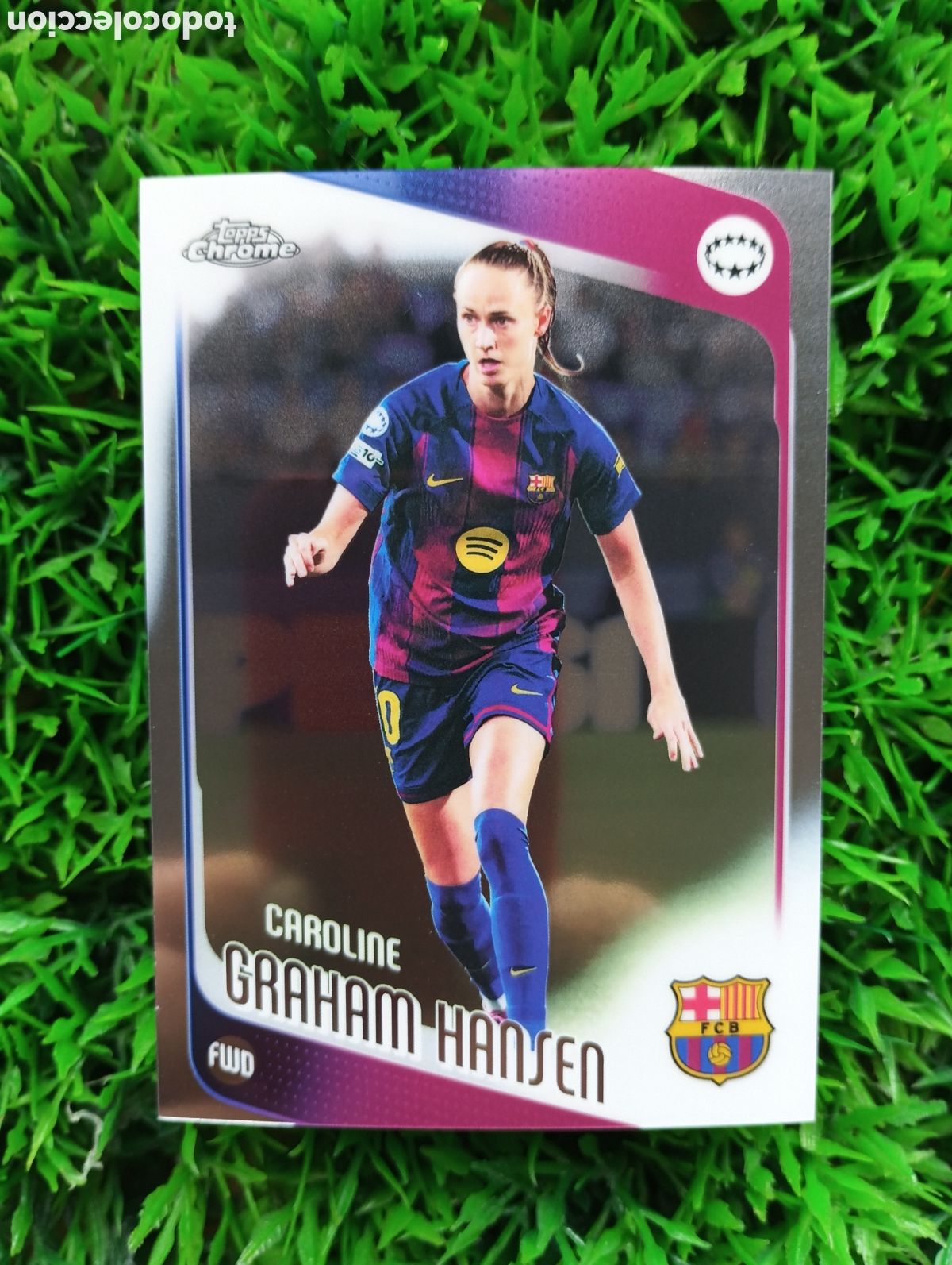 Cartes &agrave; collectionner de Football: Graham Hansen Barcelona Topps Chrome 2026 # 30