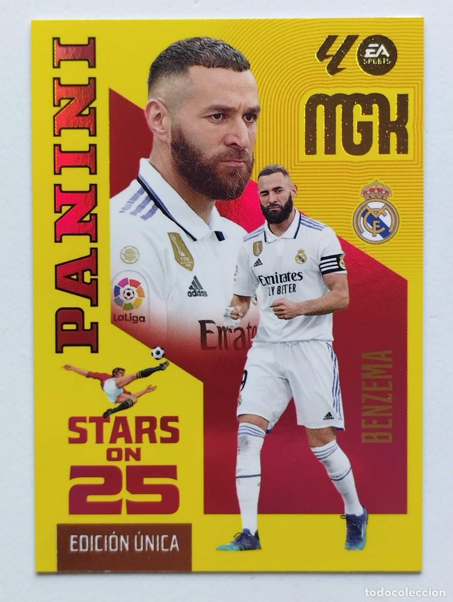 Cartes &agrave; collectionner de Football: CROMO CARD 2026 2027 MEGACRACKS 27 26 MGK PANINI STARS ON 25 EDICION UNICA BENZEMA 441 REAL MADRID