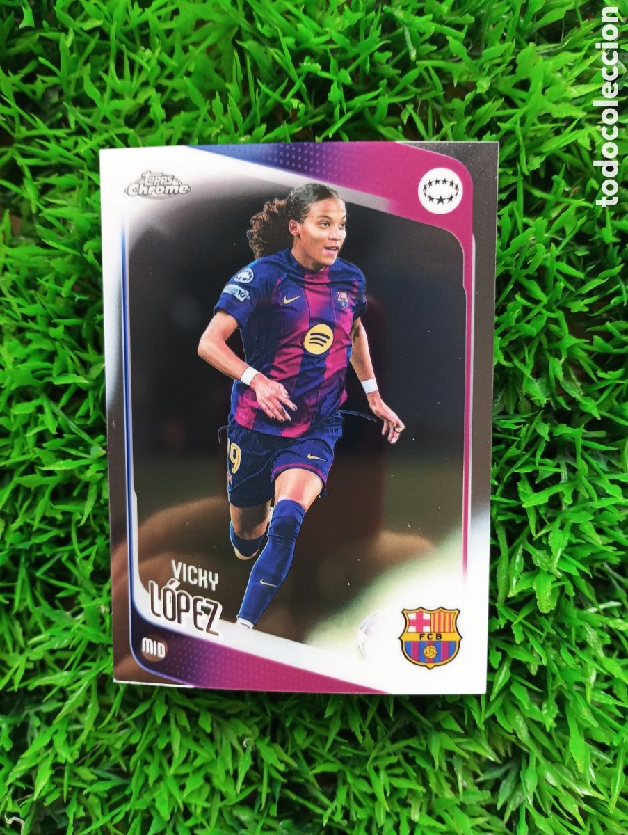 Cartes &agrave; collectionner de Football: Vicky Lopez Barcelona Topps Chrome 2026 # 46