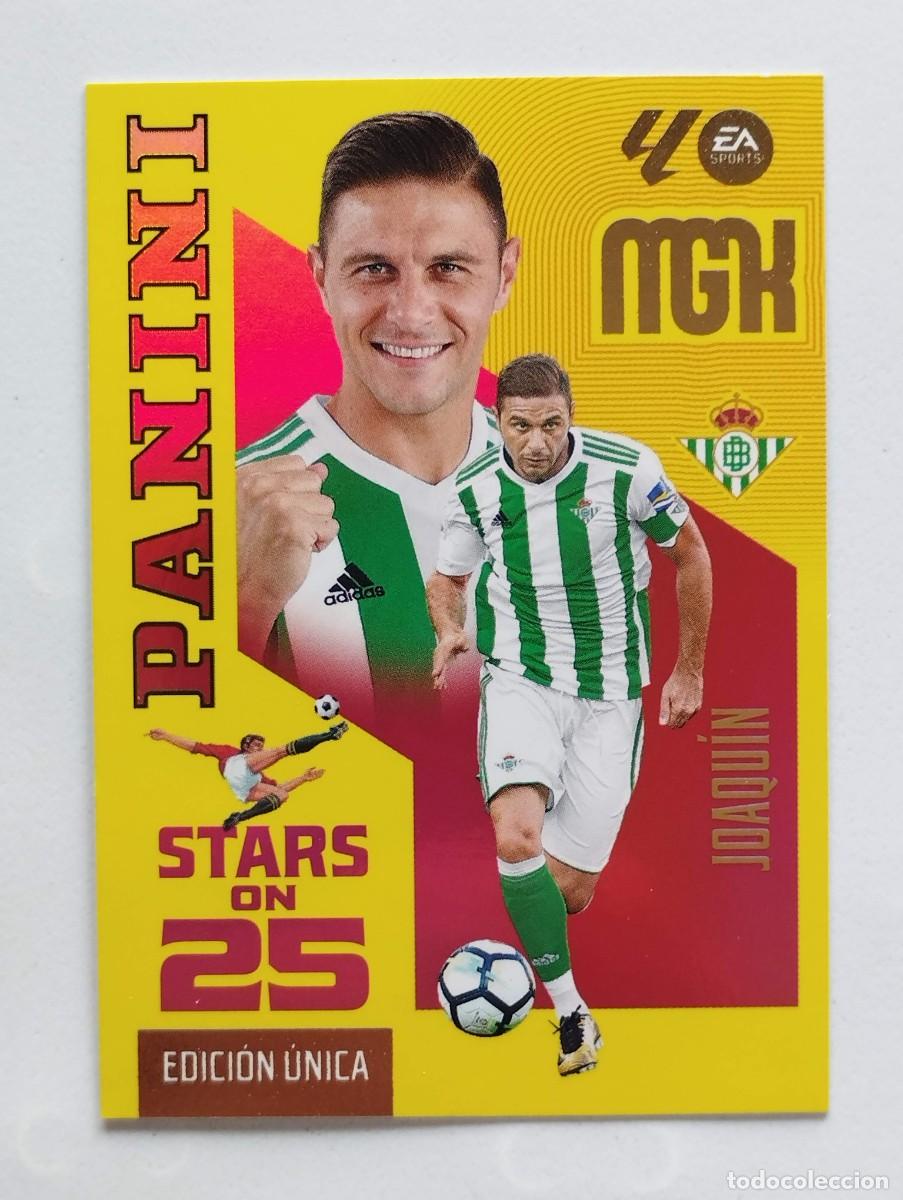 Cromos de f&uacute;tbol: CROMO CARD 2026 2027 MEGACRACKS 27 26 MGK PANINI STARS ON 25 EDICION UNICA 431 JOAQUIN BETIS