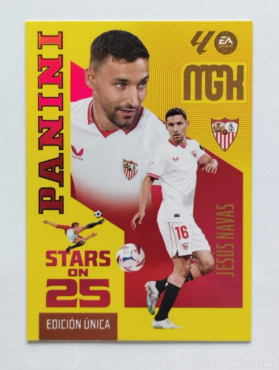 Cromos de f&uacute;tbol: CROMO CARD 2026 2027 MEGACRACKS 27 26 MGK PANINI STARS ON 25 EDICION UNICA 437 JESUS NAVAS SEVILLA