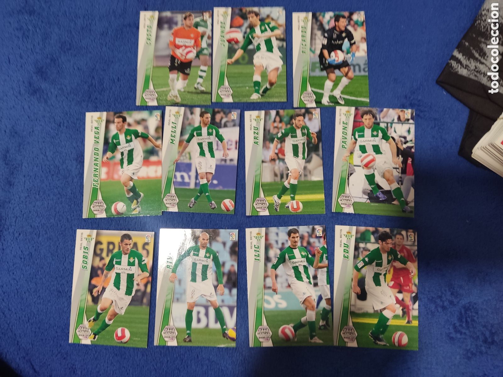 Cromos de f&uacute;tbol: LOTE 11 MEGA CRACKS 2008 2009 BETIS MEGACRACKS 08 09