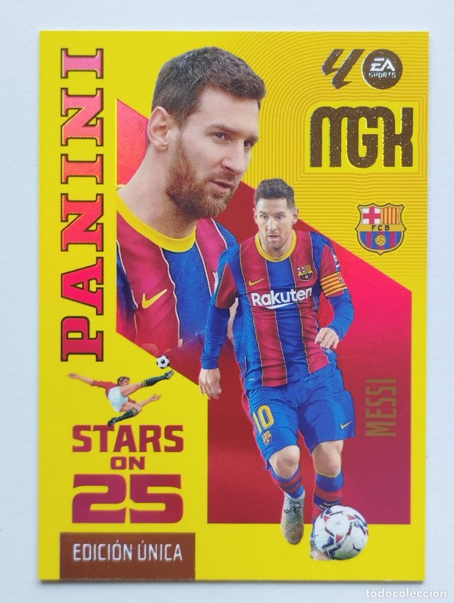 Cromos de f&uacute;tbol: CROMO CARD 2026 2027 MEGACRACKS 27 26 MGK PANINI STARS ON 25 EDICION UNICA 440 MESSI BARCELONA