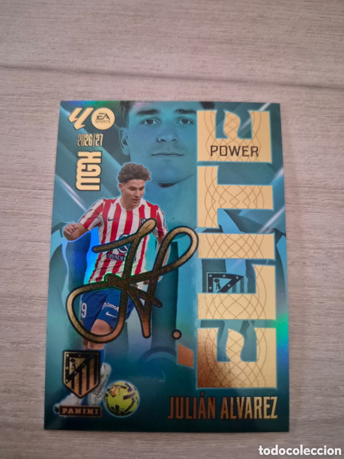 Cromos de f&uacute;tbol: P8 Elite Power Julian &Aacute;lvarez Megacracks 26/27