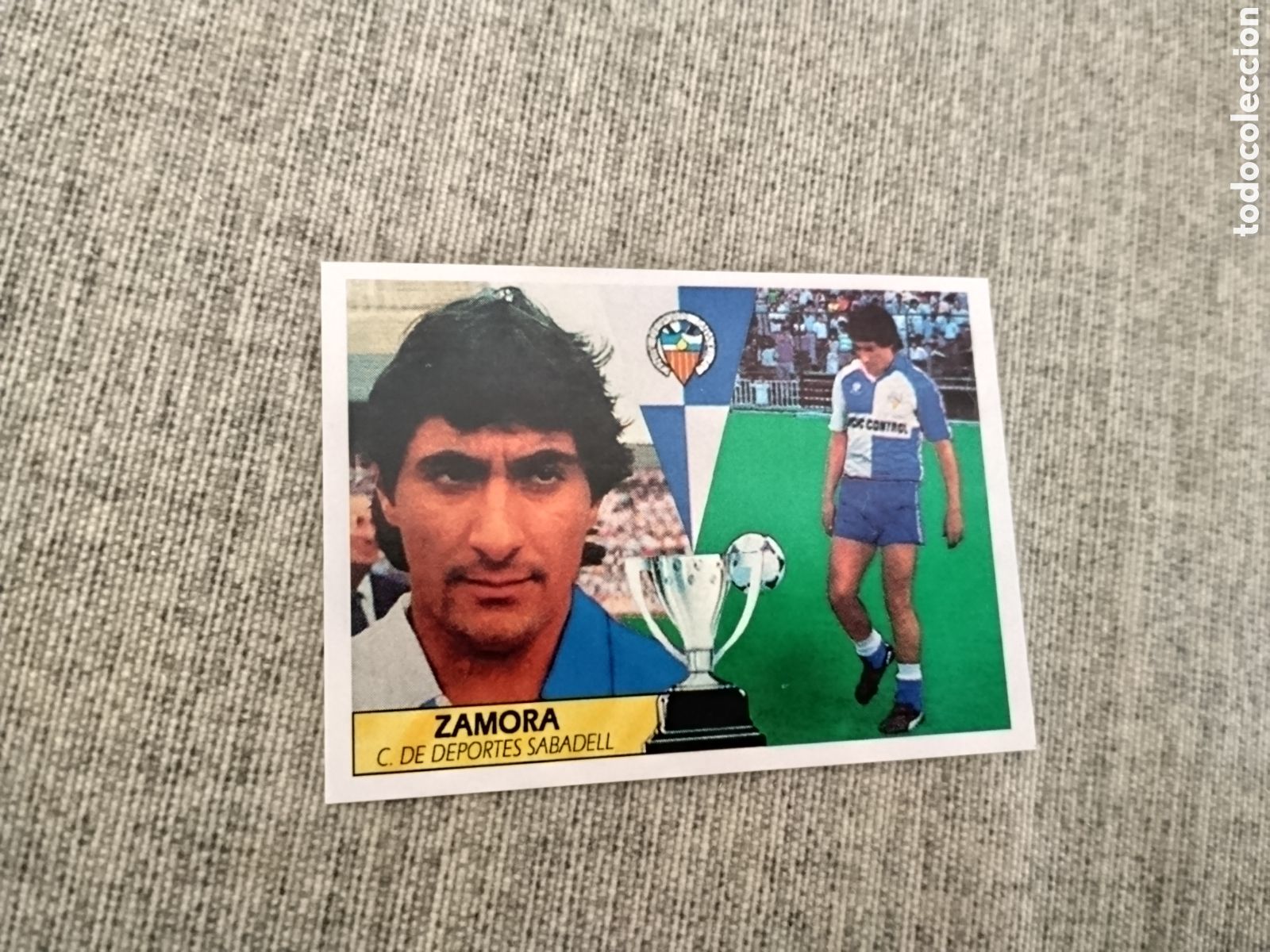 Cromos de f&uacute;tbol: ED. ESTE 1987 88 -ZAMORA - CENTRO DEP. SABADELL ( CROMO CUSTOM )