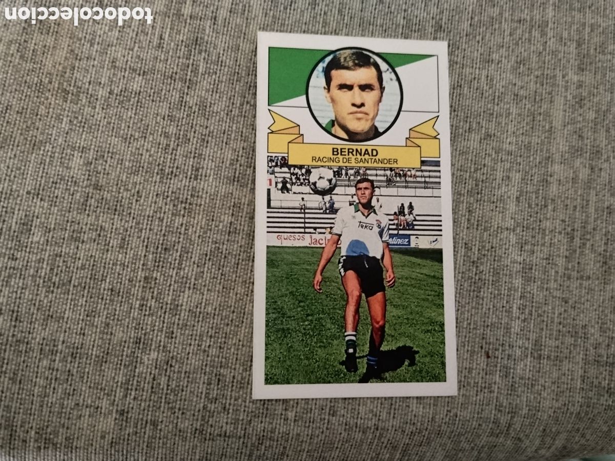 Cromos de f&uacute;tbol: ED. ESTE 1985 86 BERNAD - RACING DE SANTANDER ( CROMO CUSTOM )