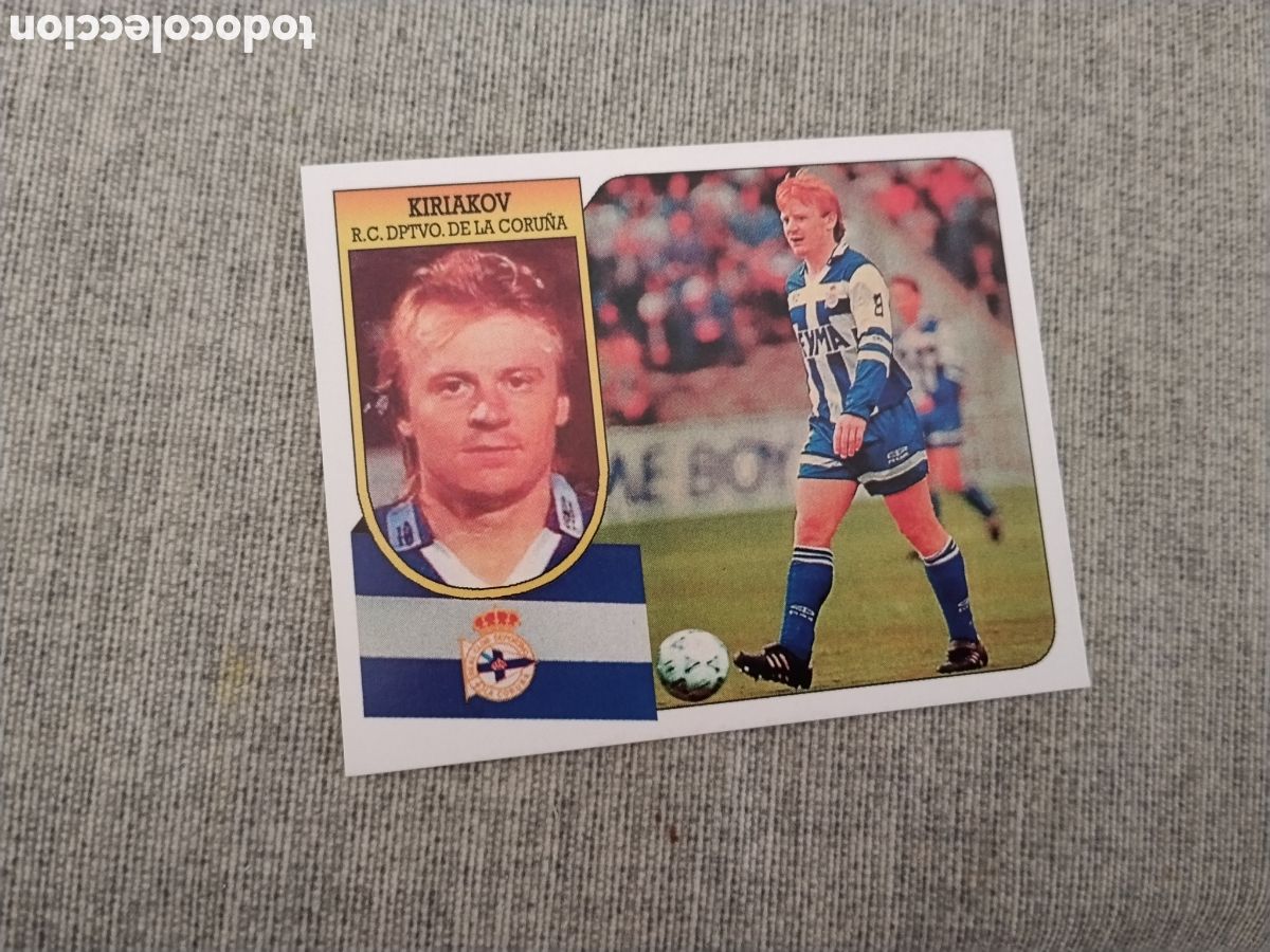 Cromos de f&uacute;tbol: ED. ESTE 1991 92 KIRIAKOV - RC DEPORTIVO DE LA CORU&Ntilde;A ( CROMO CUSTOM )