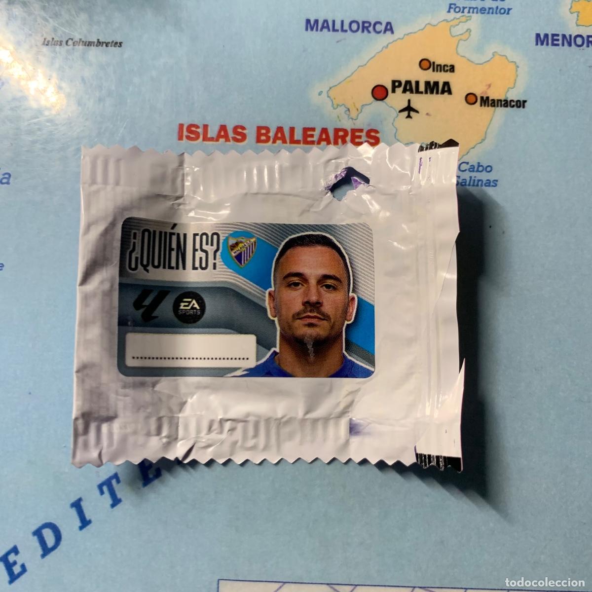 Cromos de f&uacute;tbol: Cromo chicle quien es Alfonso Herrero Malaga liga este 26-27 2026-2027