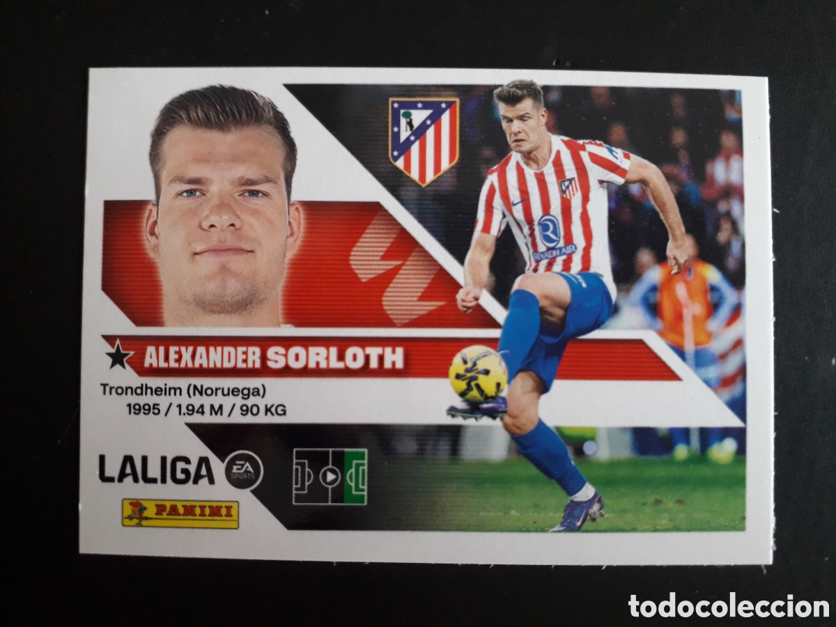 Cromos de f&uacute;tbol: SORLOTH AT MADRID N&deg; 19 ED ESTE 2026 2027 26 27 SIN PEGAR PEDIDO M&Iacute;NIMO 3&euro;