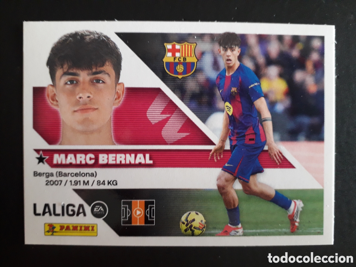 Cromos de f&uacute;tbol: MARC BERNAL FC BARCELONA N&deg; 14 ED ESTE 2026 2027 26 27 SIN PEGAR PEDIDO M&Iacute;NIMO 3&euro;