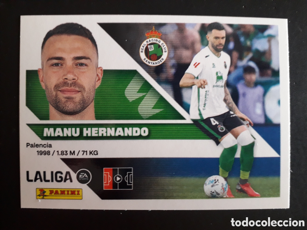Cromos de f&uacute;tbol: MANU HERNANDO RACING DE SANTANDER N&deg; 9A ED ESTE 2026 2027 26 27 SIN PEGAR PEDIDO M&Iacute;NIMO 3&euro;