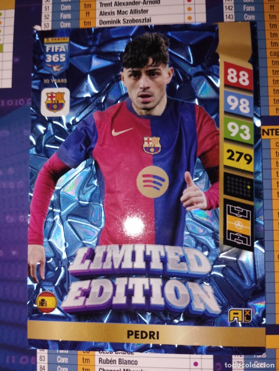 Cromos de f&uacute;tbol: CROMO CARD PANINI ADRENALYN FIFA 365 2025 LIMITED EDITION BARCELONA PEDRI