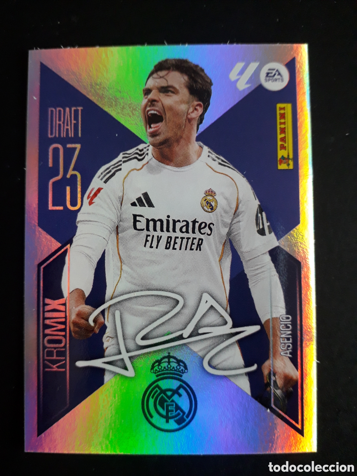 Cromos de f&uacute;tbol: ASENCIO REAL MADRID DRAFT 23 KROMIX N&deg; K1 ED ESTE 2026 2027 26 27 SIN PEGAR PEDIDO M&Iacute;NIMO 3&euro;