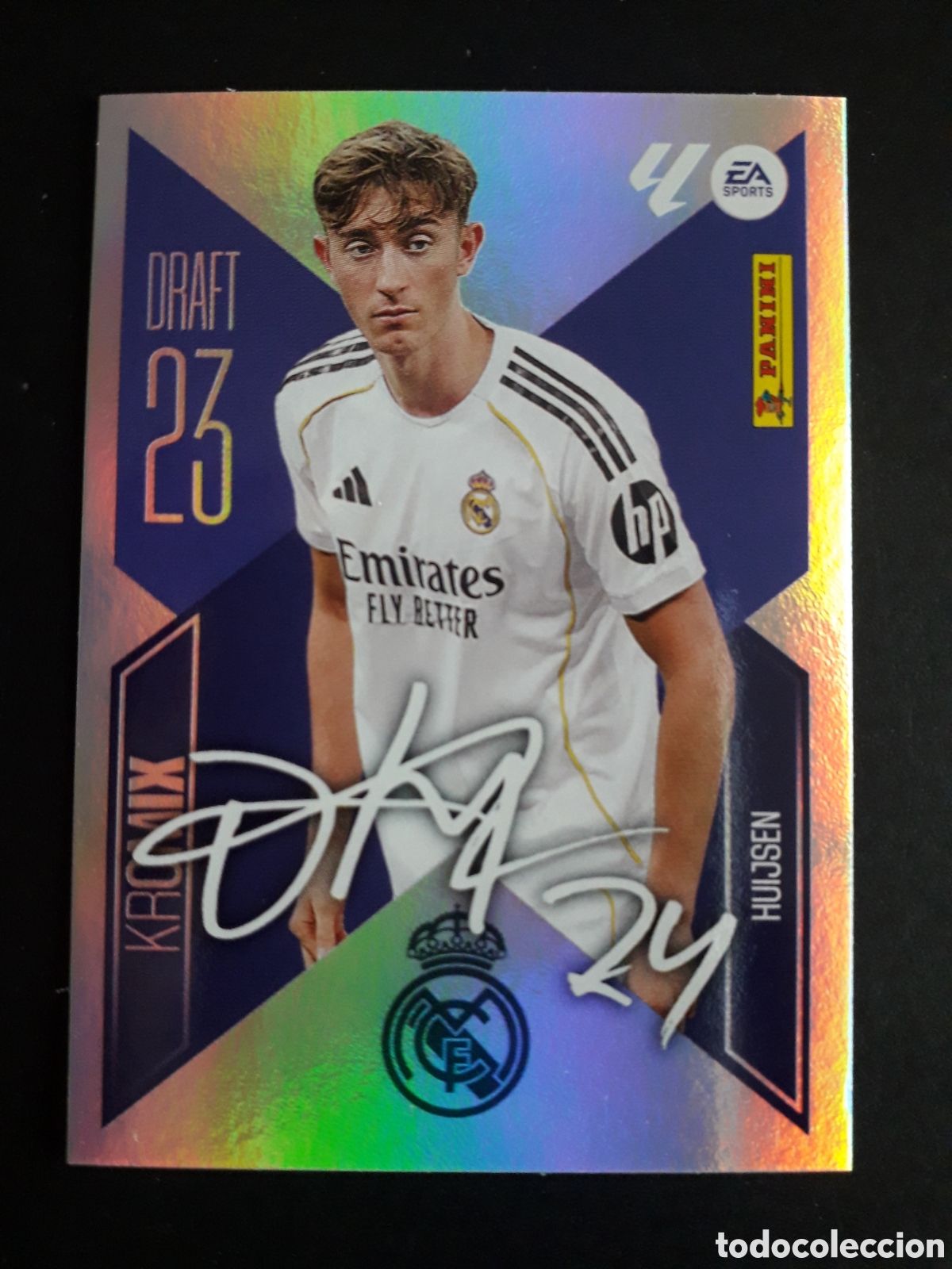 Cromos de f&uacute;tbol: HUIJSEN REAL MADRID DRAFT 23 KROMIX N&deg; K10 ED ESTE 2026 2027 26 27 SIN PEGAR PEDIDO M&Iacute;NIMO 3&euro;