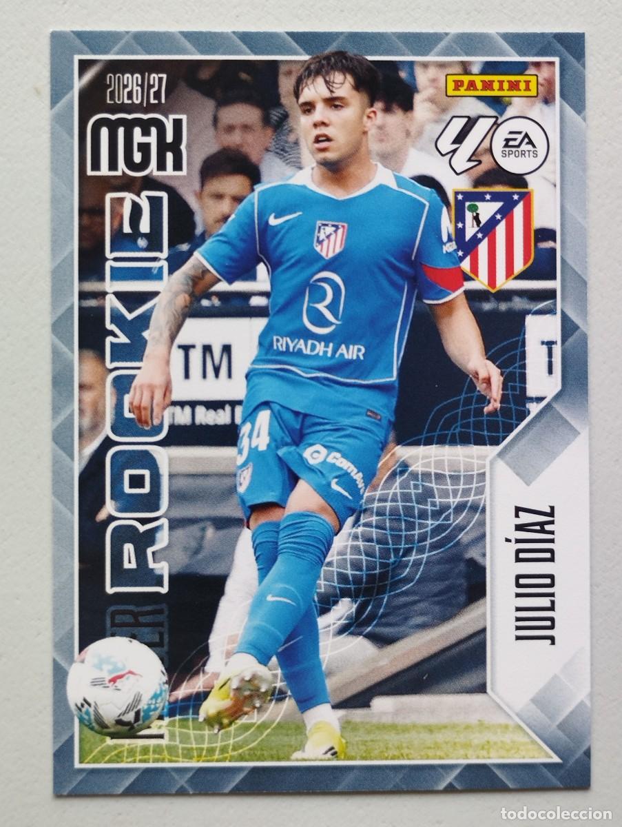 Cromos de Futebol: CROMO CARD 2026 2027 MEGACRACKS 27 26 MGK PANINI MASTER ROOKIE JULIO DIAZ 415 ATLETICO DE MADRID