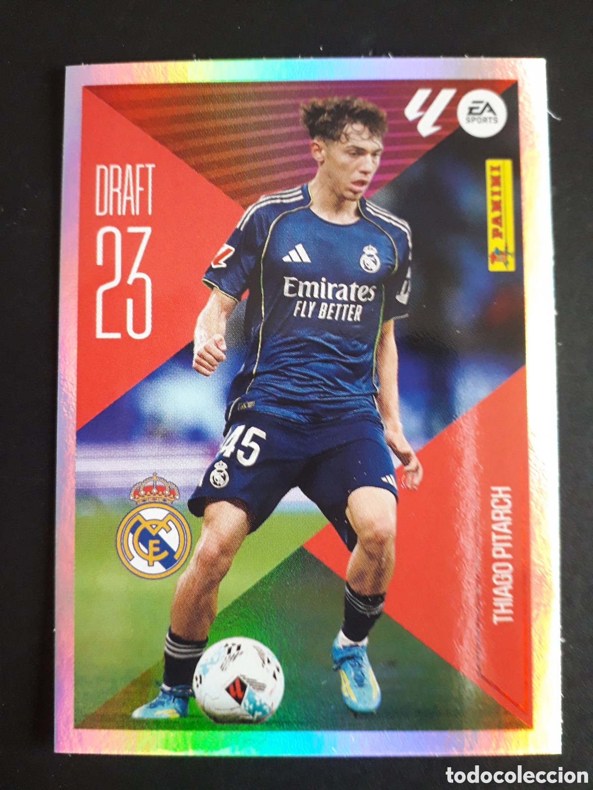 Cromos de Futebol: THIAGO PITARCH, REAL MADRID DRAFT 23 N&deg; 22 ED ESTE 2026 2027 26 27 SIN PEGAR PEDIDO M&Iacute;NIMO 3&euro;