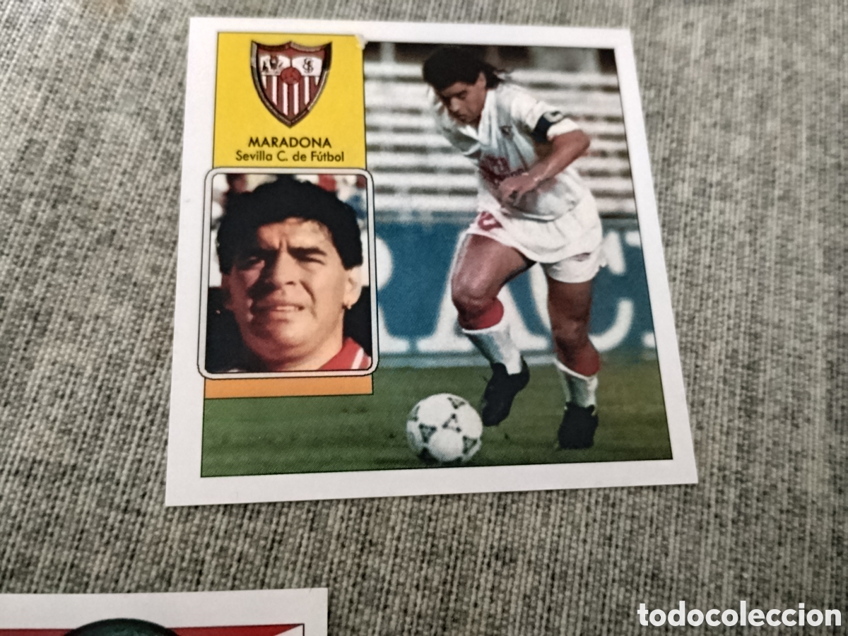 Cromos de Futebol: ED. ESTE ( 3 CROMOS CUSTOM ) SEVILLA CF ( CON DIEGO ARMANDO MARADONA )