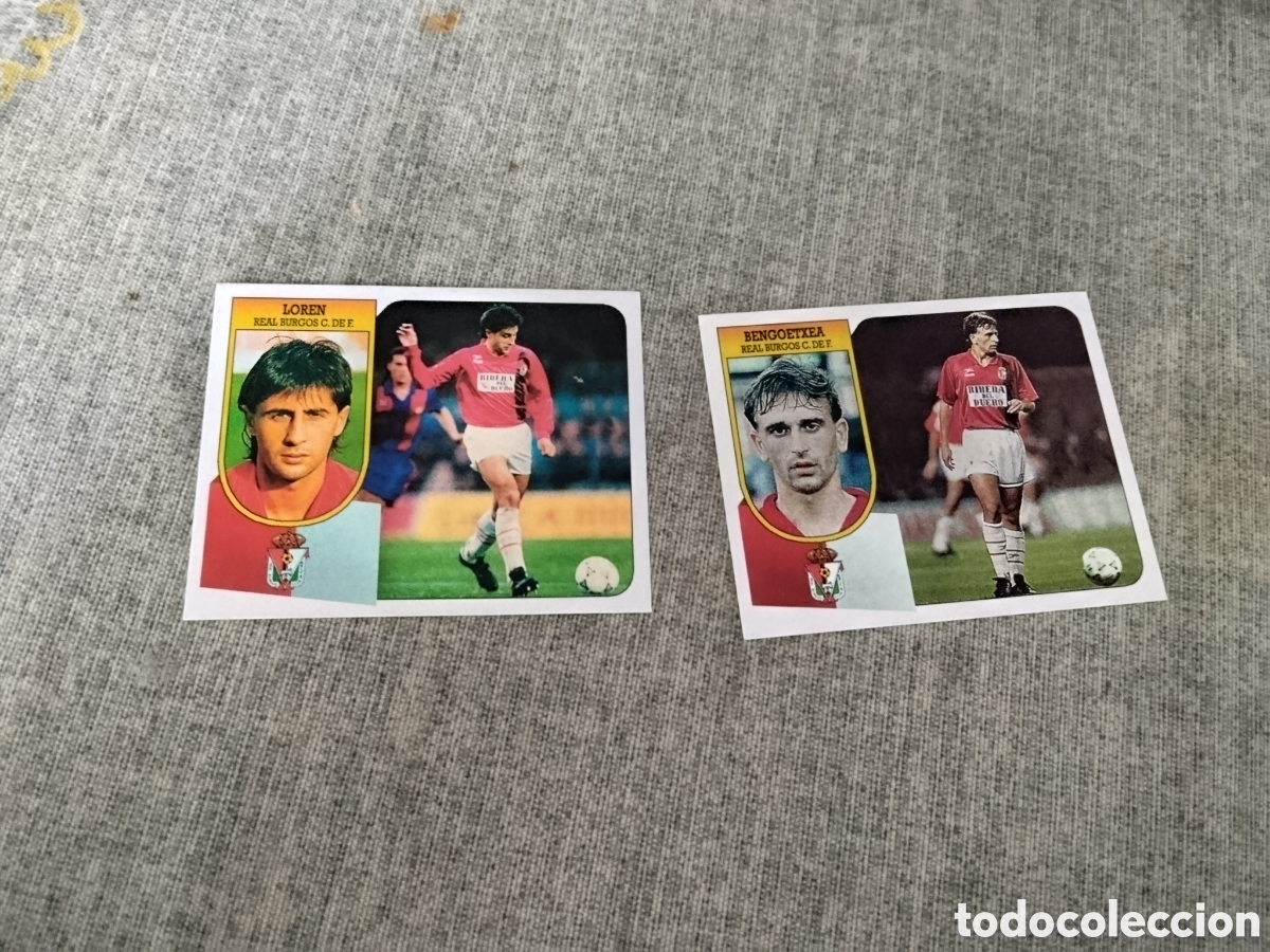 Cromos de f&uacute;tbol: ED. ESTE ( 2 CROMOS CUSTOM ) REAL BURGOS CF ( CON LOREN )