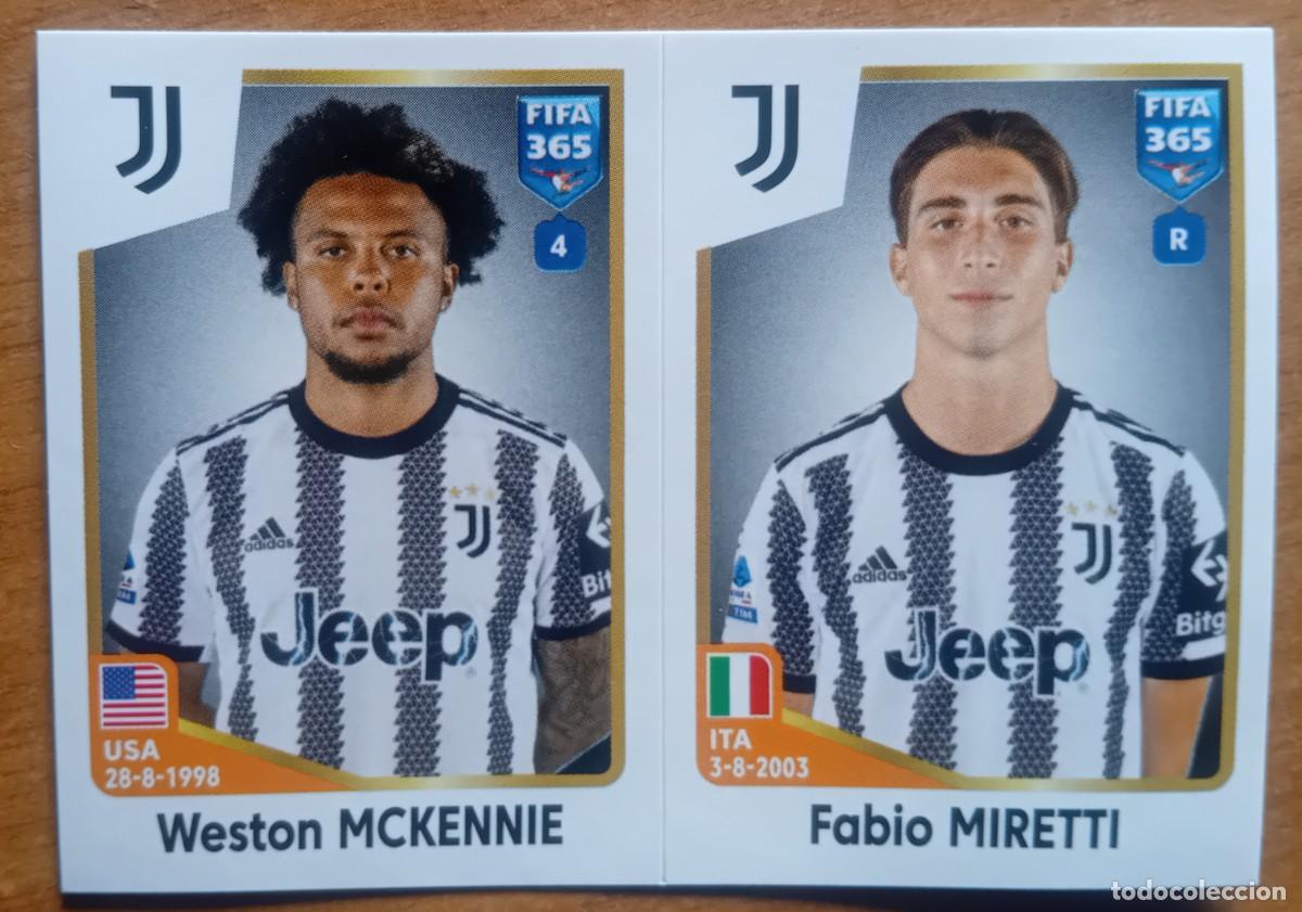 Cromos de f&uacute;tbol: Figurina Panini 2022-23 Cromo Fifa 365 2023 McKennie Miretti Juventus n 318