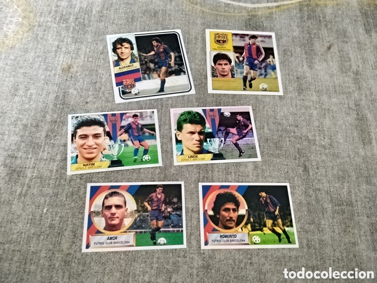 Cromos de f&uacute;tbol: ED. ESTE ( 6 CROMOS CUSTOM ) FC BARCELONA ( CON ROMERITO )