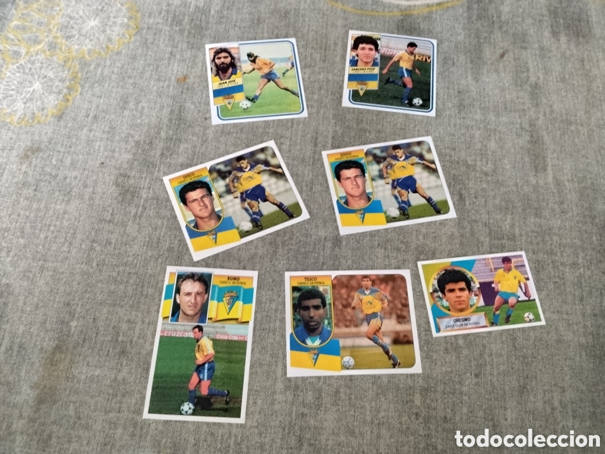 Cromos de f&uacute;tbol: ED. ESTE ( 7 CROMOS CUSTOM ) CADIZ CF ( CON KIKO Y JUAN JOSE )