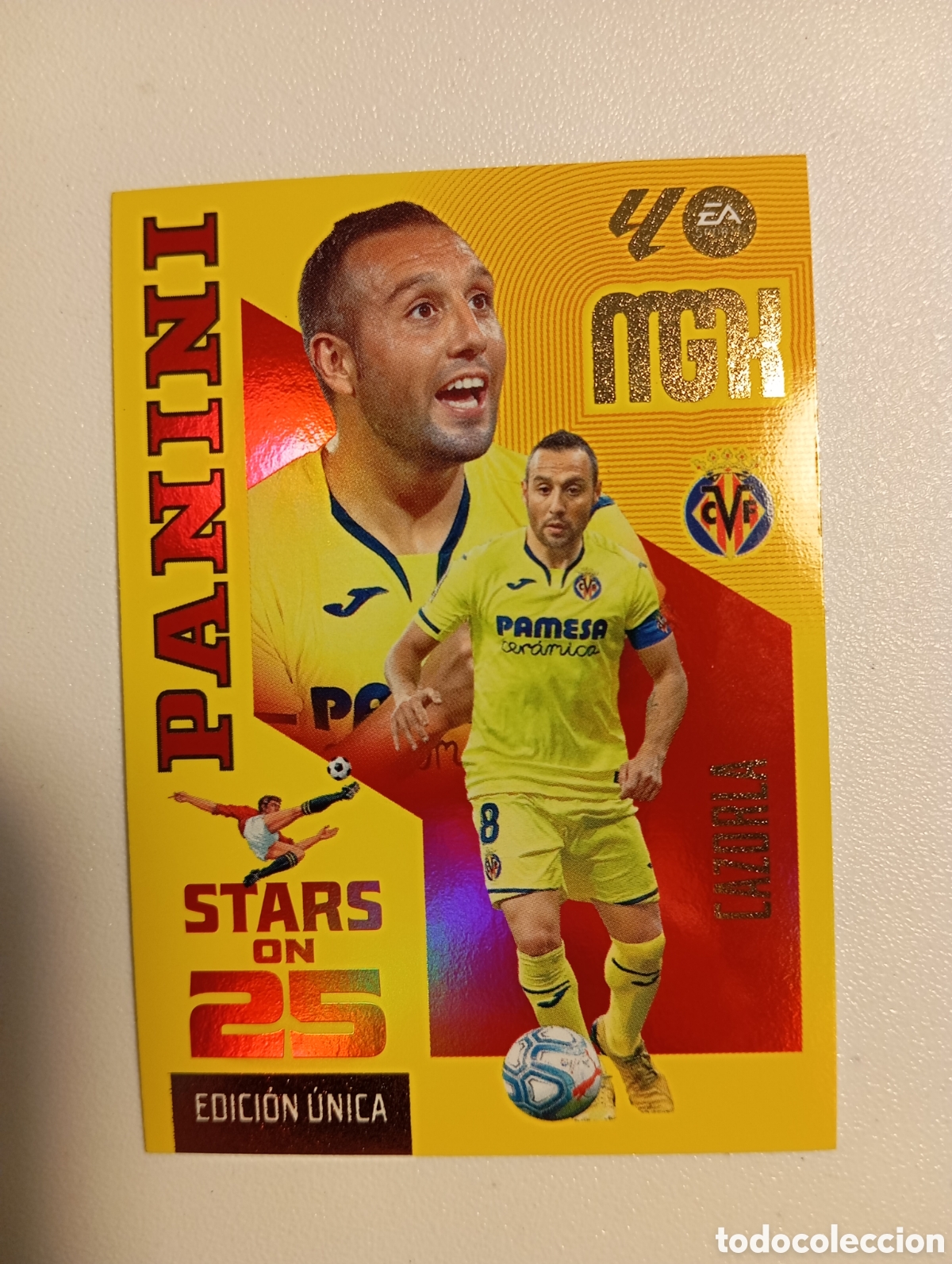 Cromos de f&uacute;tbol: 438 CAZORLA STARS ON 25 EDICI&Oacute;N LIMITADA PANINI MEGACRACKS 26 27