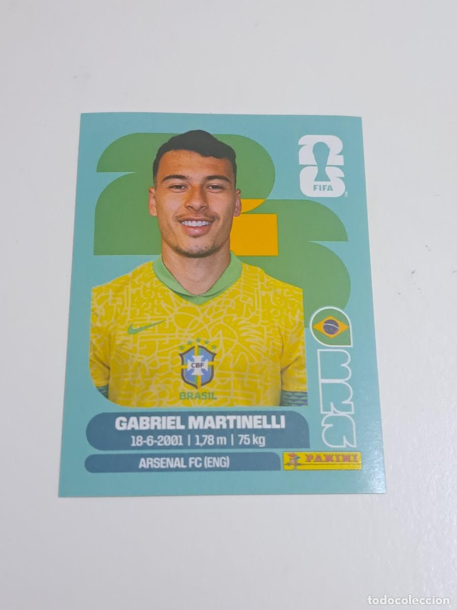 Cromos de f&uacute;tbol: CROMO MUNDIAL 2026 BRA 18 MARTINELLI BRASIL WORLD CUP 2026 PANINI